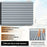 120x60x0.6cm EVA Foam Boat Flooring Self-Adhesive Faux Teak Texture Anti-Slip Waterproof Boat Decking Mat - Light Grey - 5
