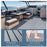 240x90x0.6cm EVA Foam Boat Flooring Self-Adhesive Faux Teak Texture Anti-Slip Waterproof Boat Decking Mat - Light Grey - 2