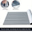 120x90x0.6cm EVA Foam Boat Flooring Self-Adhesive Faux Teak Texture Anti-Slip Waterproof Boat Decking Mat - Light Grey - 4