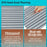 120x90x0.6cm EVA Foam Boat Flooring Self-Adhesive Faux Teak Texture Anti-Slip Waterproof Boat Decking Mat - Light Grey - 6