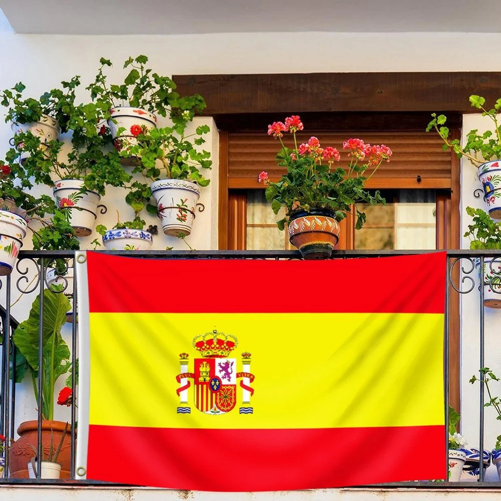90x150cm 3x5ft Spain Flag Polyester Spanish National Flag for Outdoor Indoor - 5