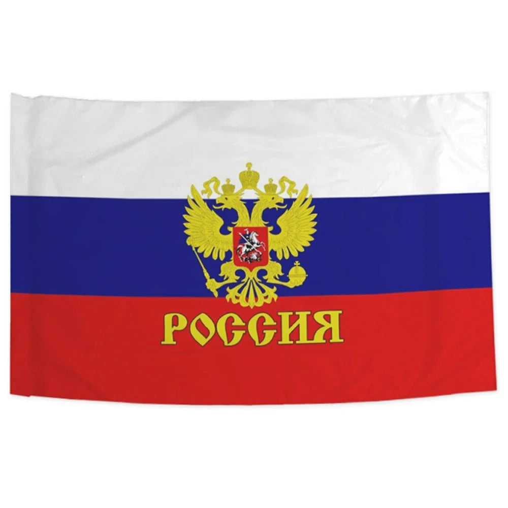 90x150cm 3x5ft Russia Flag Polyester National Flag Banner for Party Display - 1