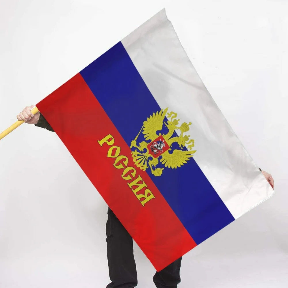90x150cm 3x5ft Russia Flag Polyester National Flag Banner for Party Display - 3