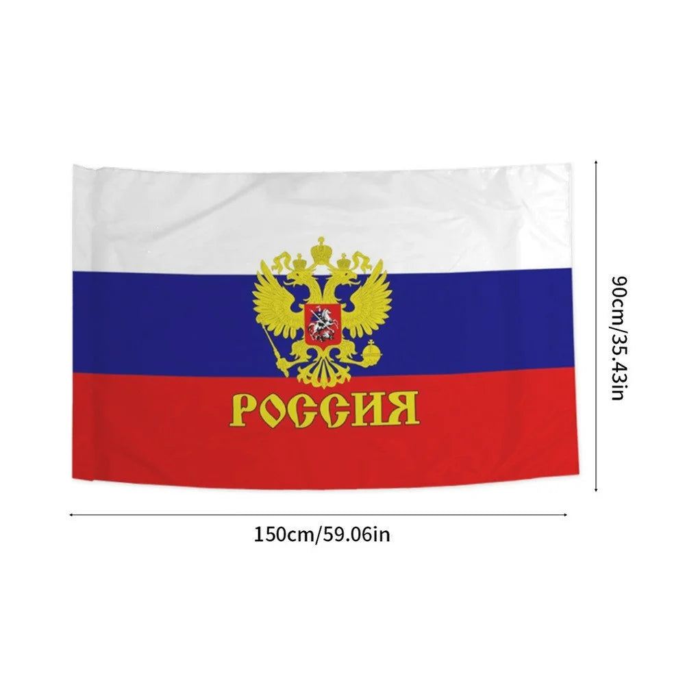 90x150cm 3x5ft Russia Flag Polyester National Flag Banner for Party Display - 5