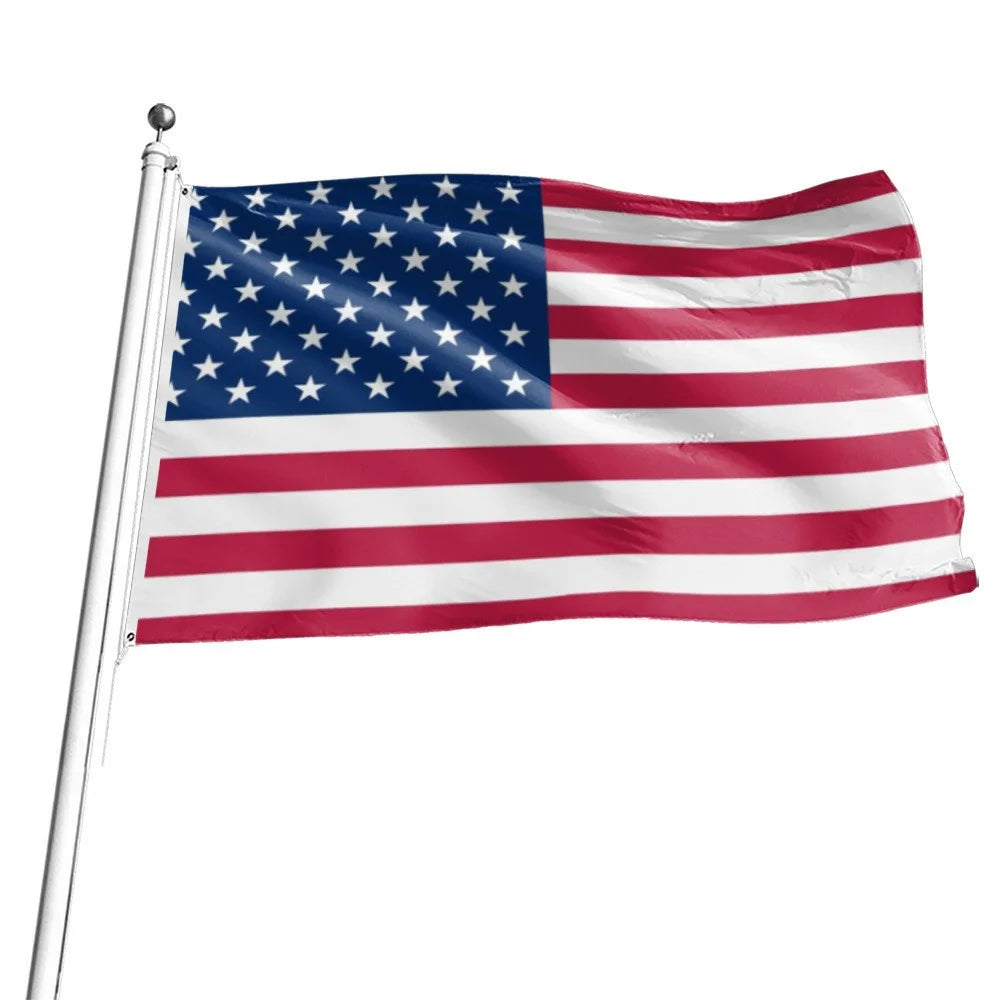 90x150cm 3x5ft US American Flag Polyester National Banner with Metal Grommets for Outdoor Indoor Display - 1
