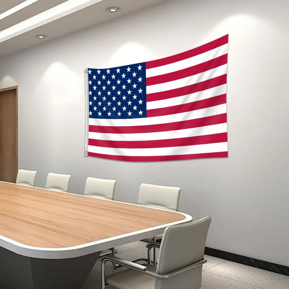 90x150cm 3x5ft US American Flag Polyester National Banner with Metal Grommets for Outdoor Indoor Display - 4