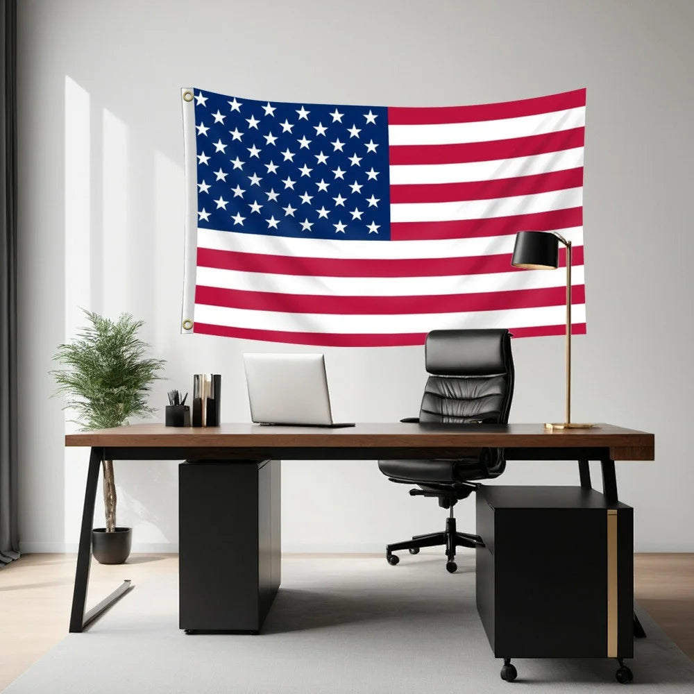 90x150cm 3x5ft US American Flag Polyester National Banner with Metal Grommets for Outdoor Indoor Display - 5
