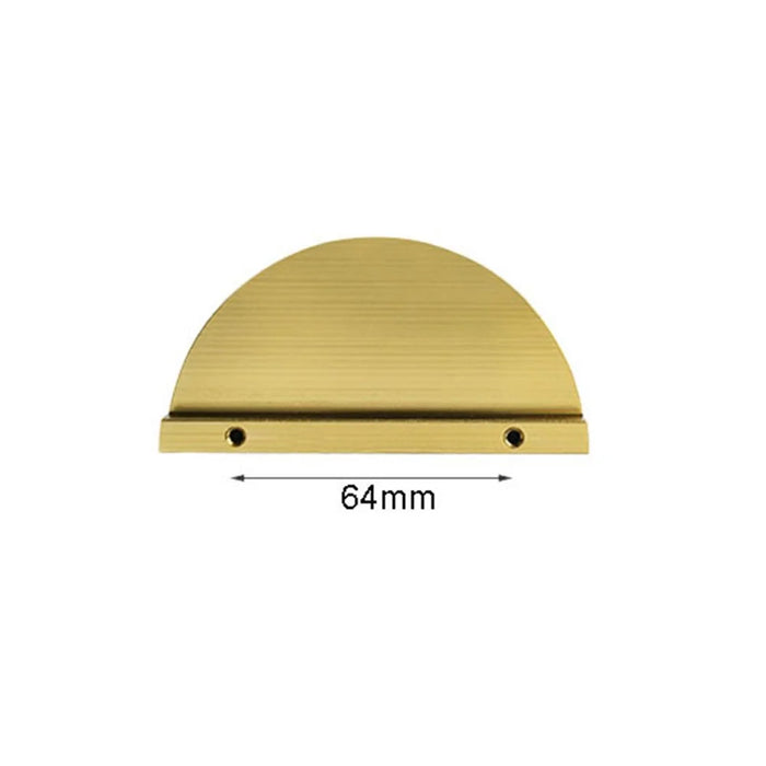 Semicircle Bronze Cabinet Door Pulls Replacement Wardrobe Door Handle with 22mm Screw, Size: L - 5