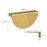 Semicircle Bronze Cabinet Door Pulls Replacement Wardrobe Door Handle with 22mm Screw, Size: L - 6