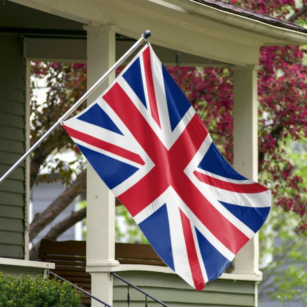 90x150cm 3x5ft UK British Flag Polyester National Banner with Metal Grommets for Outdoor Indoor Display - 3