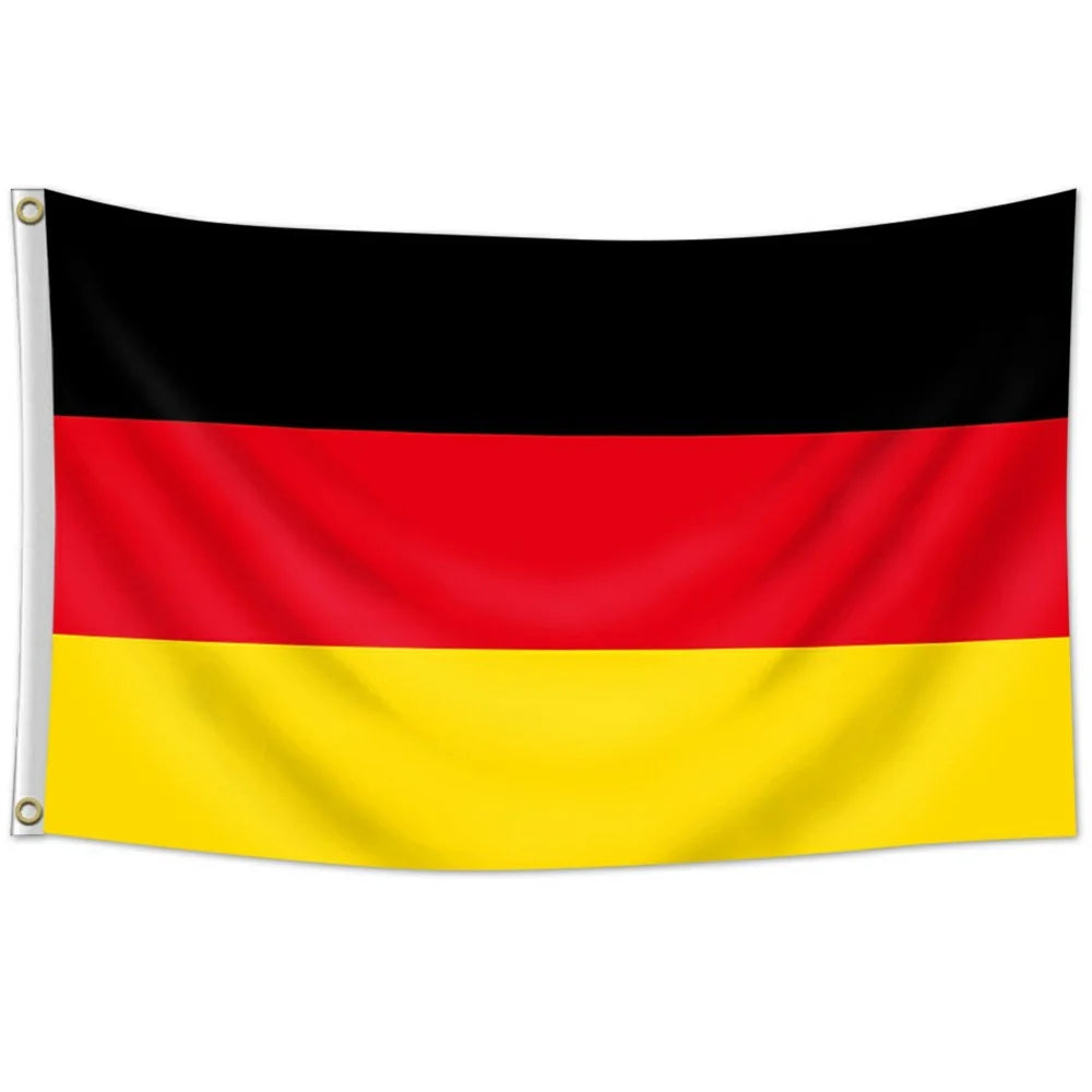 90x150cm 3x5ft Germany Flag Polyester National Banner with Grommets for Outdoor Indoor Party Decoration - 1