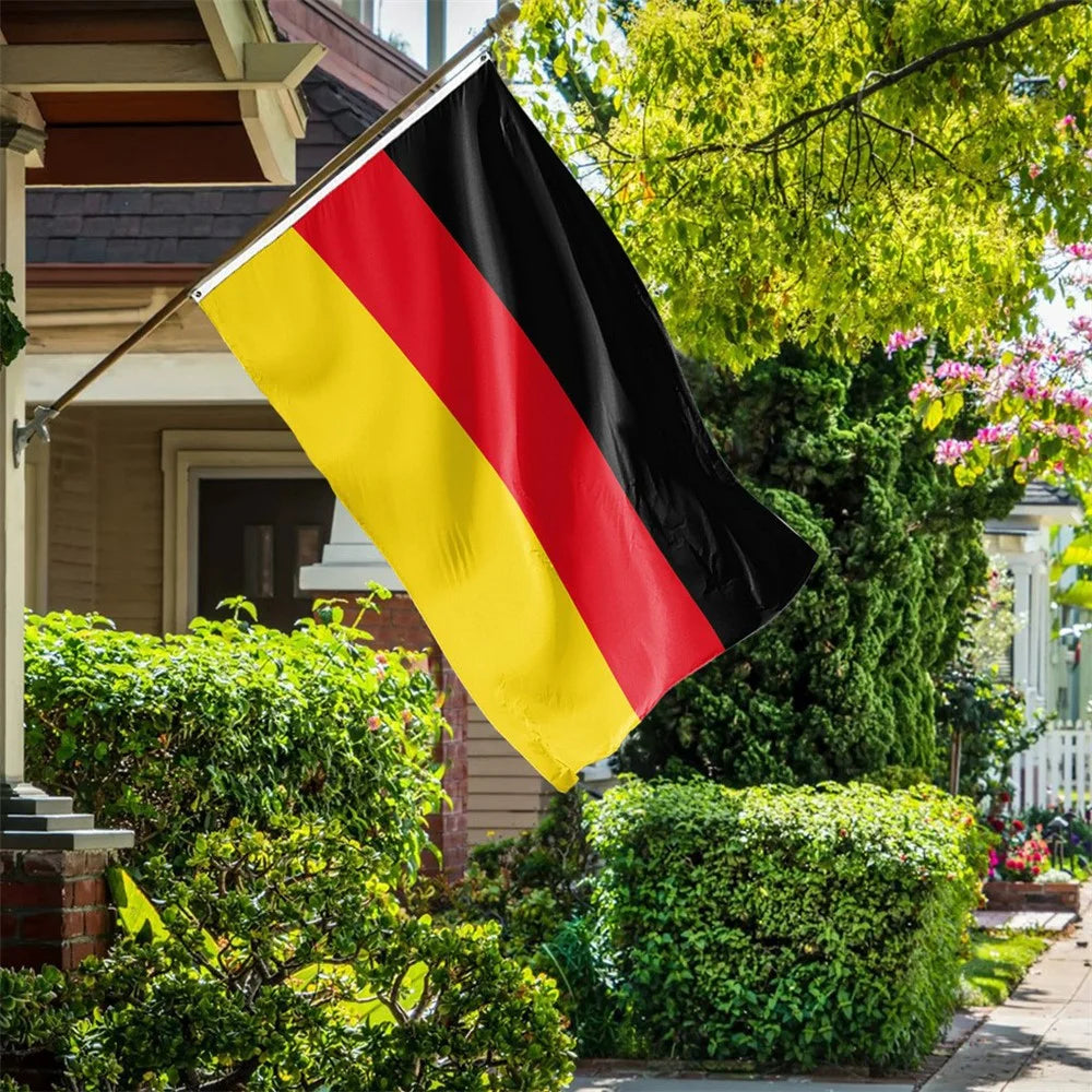90x150cm 3x5ft Germany Flag Polyester National Banner with Grommets for Outdoor Indoor Party Decoration - 2