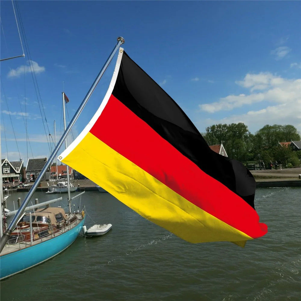 90x150cm 3x5ft Germany Flag Polyester National Banner with Grommets for Outdoor Indoor Party Decoration - 3