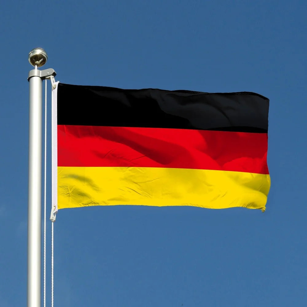 90x150cm 3x5ft Germany Flag Polyester National Banner with Grommets for Outdoor Indoor Party Decoration - 4