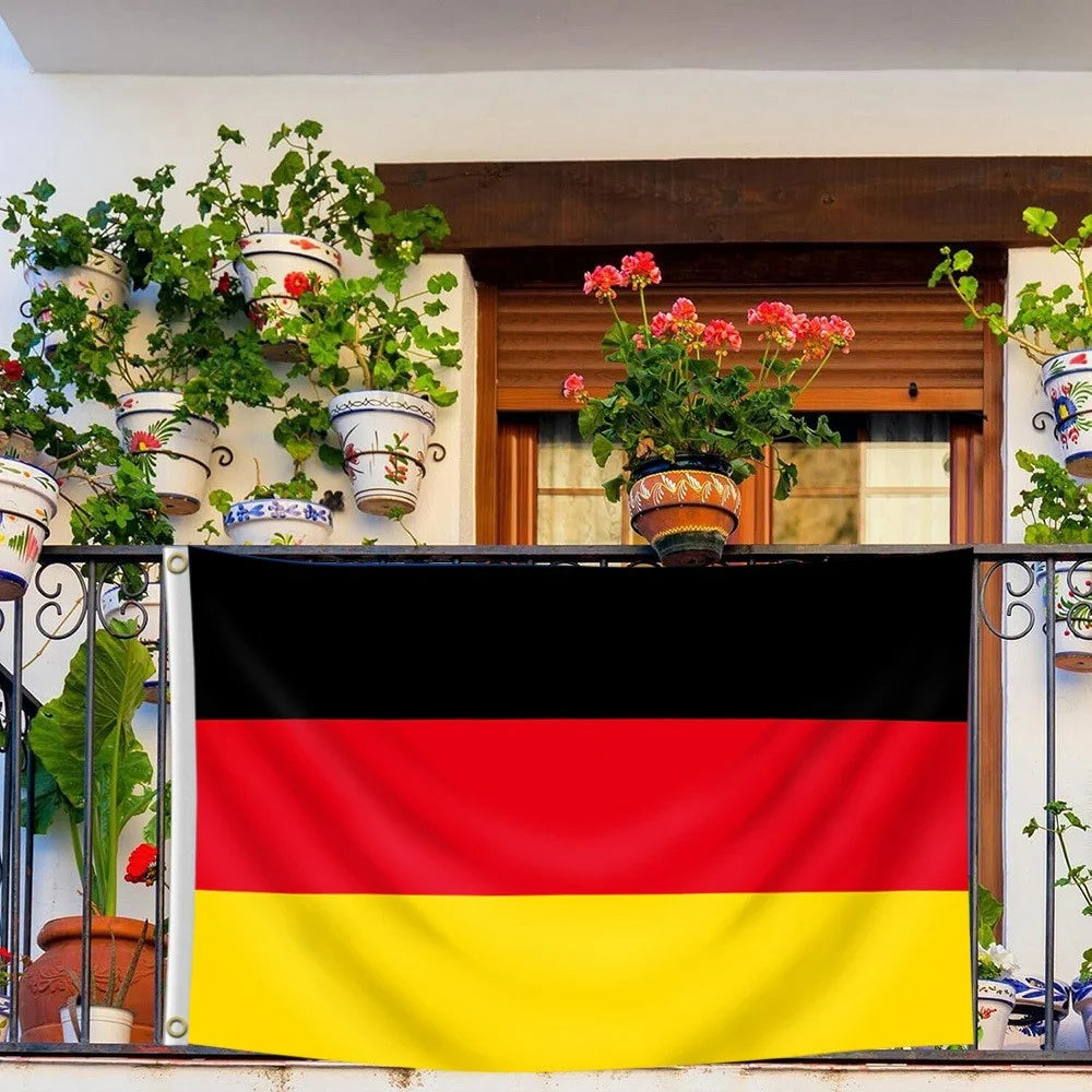 90x150cm 3x5ft Germany Flag Polyester National Banner with Grommets for Outdoor Indoor Party Decoration - 5