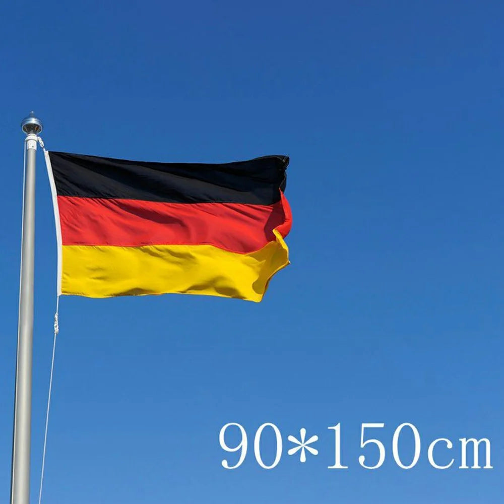 90x150cm 3x5ft Germany Flag Polyester National Banner with Grommets for Outdoor Indoor Party Decoration - 6