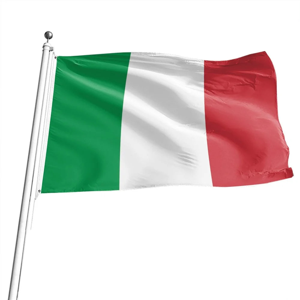 90x150cm 3x5ft Italy Flag Polyester Italian National Flag Banner with Grommets for Outdoor Indoor Party Decoration - 2
