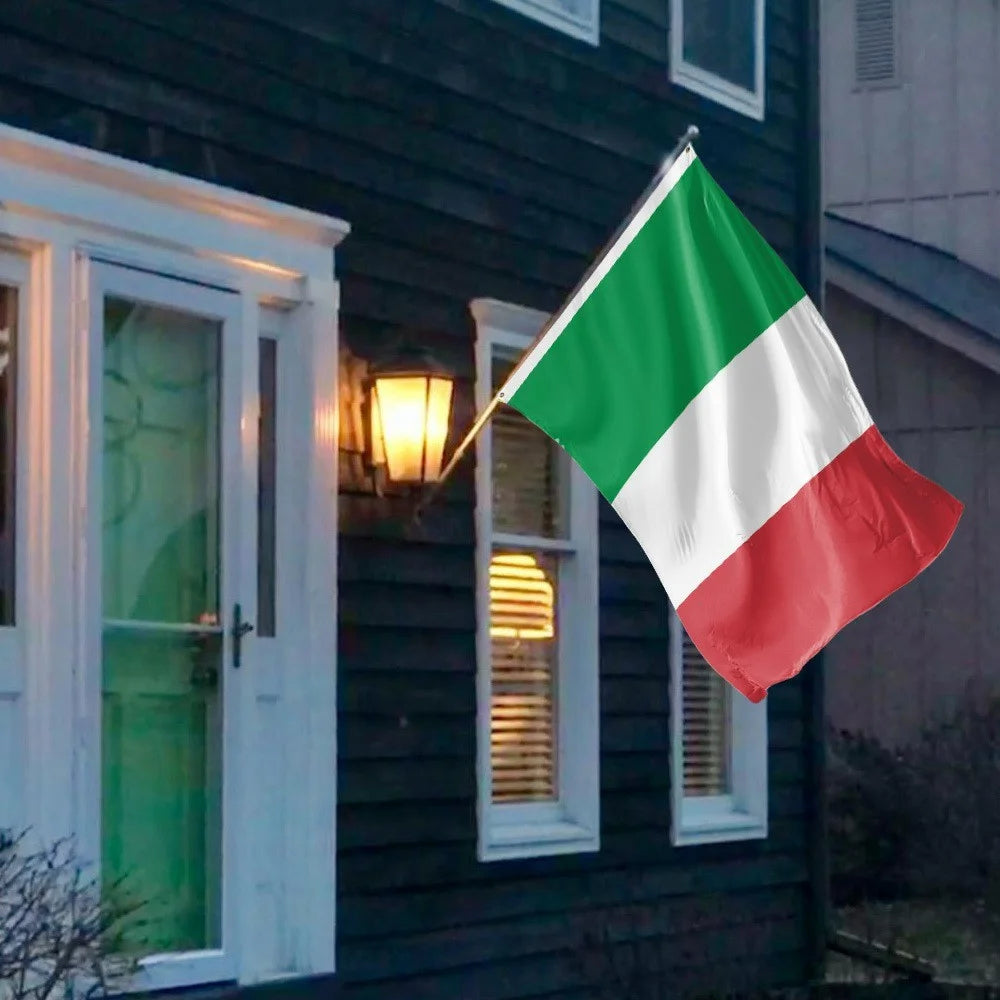 90x150cm 3x5ft Italy Flag Polyester Italian National Flag Banner with Grommets for Outdoor Indoor Party Decoration - 4