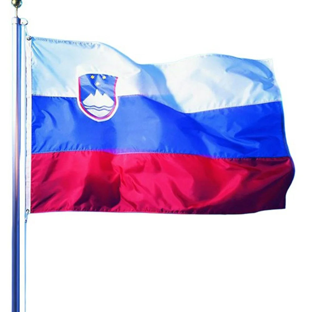 90x150cm 3x5ft Slovenia Flag Polyester National Flag Banner with Metal Grommets for Outdoor Indoor Display Party Decoration - 1