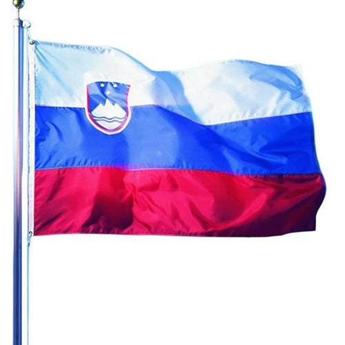 90x150cm 3x5ft Slovenia Flag Polyester National Flag Banner with Metal Grommets for Outdoor Indoor Display Party Decoration - 1