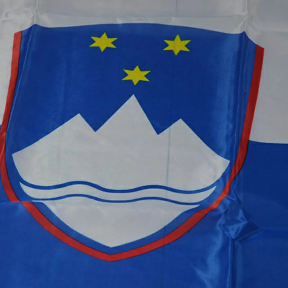 90x150cm 3x5ft Slovenia Flag Polyester National Flag Banner with Metal Grommets for Outdoor Indoor Display Party Decoration - 2