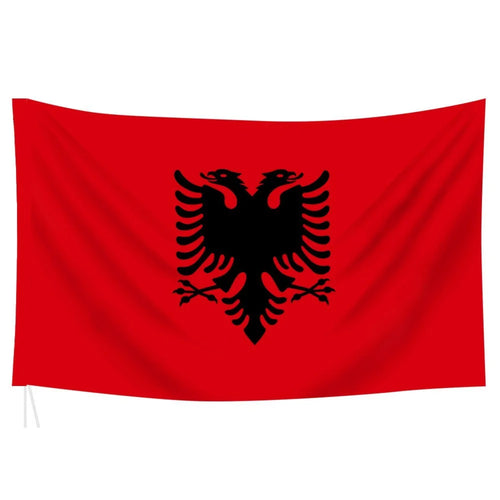 90x150cm 3x5ft Albania Flag Polyester National Flag Banner with Grommets for Outdoor Indoor Display Party Decoration - 1