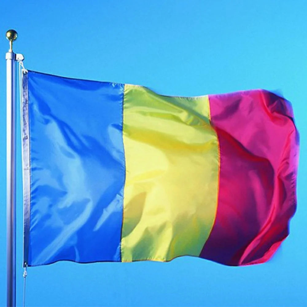 90x150cm 3x5ft Romania Flag Polyester National Flag Banner for Indoor Outdoor Display Party Decoration - 2