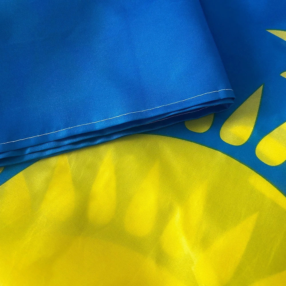90x150cm 3x5ft Kazakhstan National Flag Polyester Country Flag Banner for Outdoor Indoor Display Party Decoration - 5