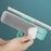 Squeegee High-Rise Window Cleaning Tool with 3Pcs Replacement Cloths 3-Section Telescopic Pole 270 Degree Rotating Head U-Shape Glass Cleaner - 4