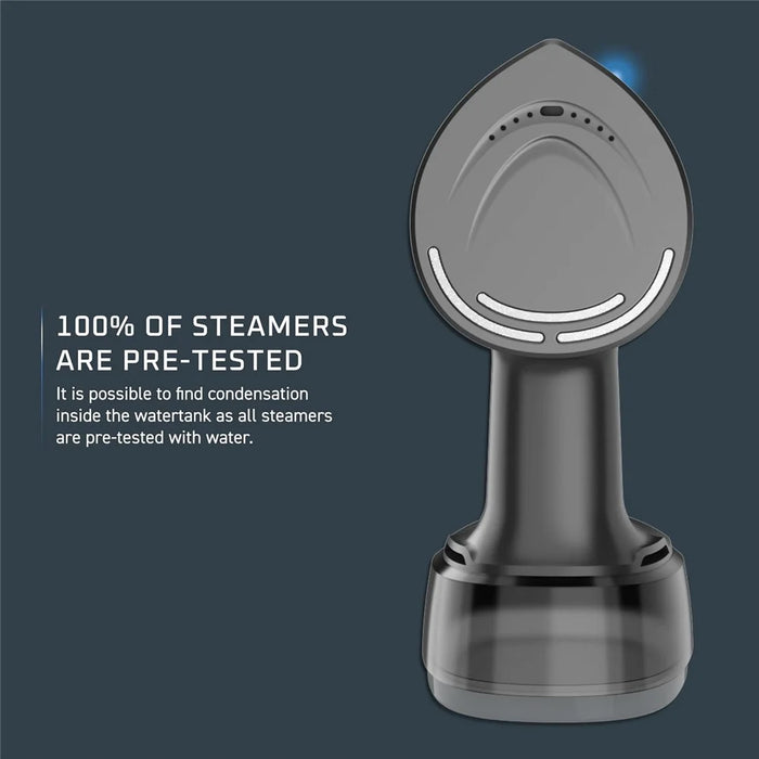 Handheld Steam Iron Garment Steamer 400ml Large Tank LCD Touch Screen Auto-Grip  Ironing Machine Steam Iron for Travel Home - Black  /  EU Plug - 7