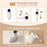Mini Garment Steamer 2-in-1 Portable Handheld 1200W 180 Degree Rotating Handle Flat Hanging Ironing Machine Steam Iron - White - 4