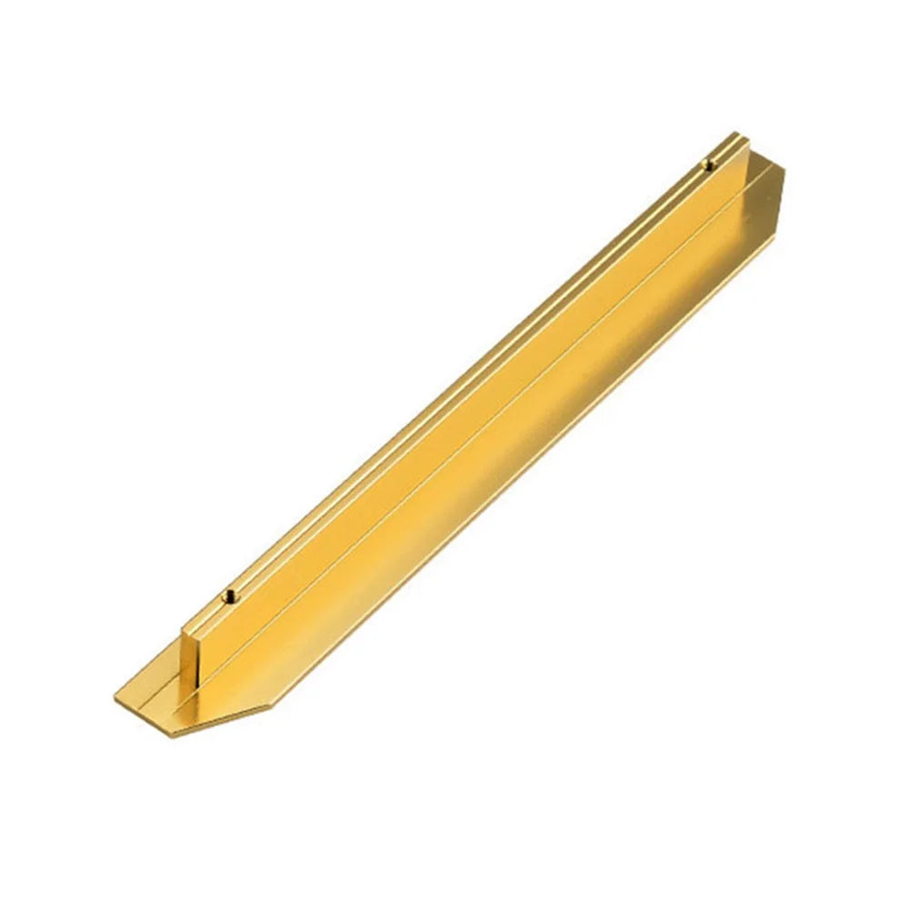 C-Shaped Wardrobe Door Handle Bronze Cabinet Door Dresser Drawer Pull Handle with 22mm Screw, Size: L - 2
