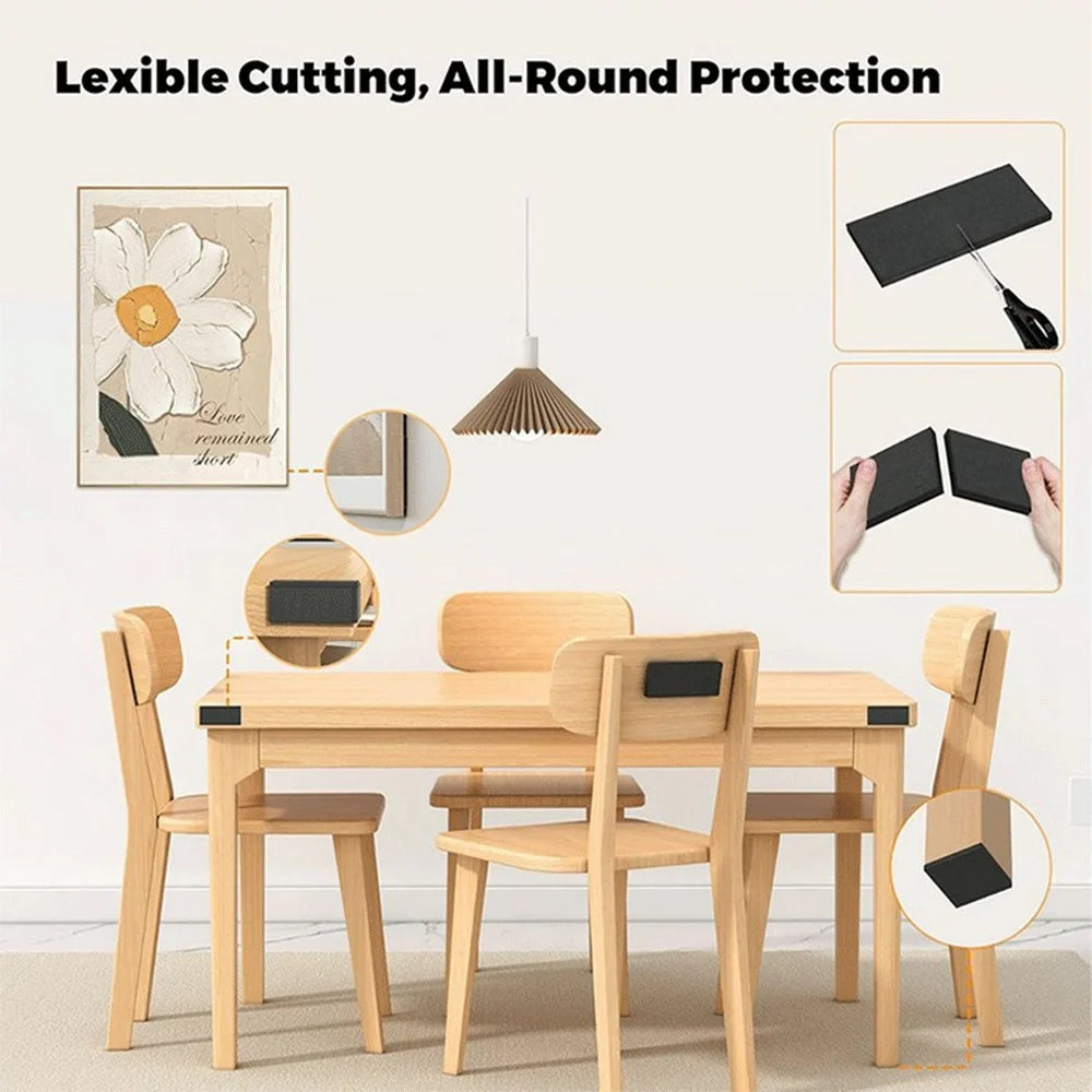23Pcs EVA Foam Furniture Wall Protector Headboard Stoppers Furniture Gap Fillers Anti-Shock Self Adhesive Furniture Pads for Bed Sofa - 7