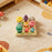Wooden Mushroom Matching Educational Toy 9Pcs Colorful Mushrooms Early Learning Fine Motor Skills Training Tools for Kids - 2