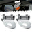 2Pcs 304 Stainless Steel Clamp-On Light Bracket 5 Degree Angle  Mounting Watermelon Lights Holder for Semi Truck - 45 Degree Angle - 1