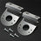 2Pcs 304 Stainless Steel Clamp-On Light Bracket 5 Degree Angle  Mounting Watermelon Lights Holder for Semi Truck - 45 Degree Angle - 6