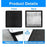 2Pcs 16.3x16.3 inch RV Skylight Cover 4-Layer Magic Tape Insulated Shade for 14x14 inch Vent Travel Trailer - 4