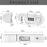 2Pcs Keyless Combination Cabinet Lock 3-Digit Password Child Pet Proof Drawer Fridge Safety Lock - Black - 7
