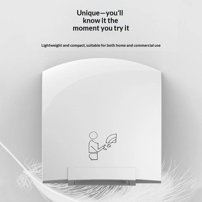 905 Hot Air Automatic Hand Dryer 1200W Electric Wall Mount Sensor Hand Drying Machine for Home Office - White  /  EU Plug - 3