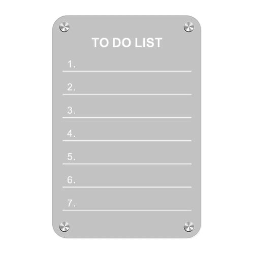 20x30cm Magnetic Whiteboard Acrylic Erasable Message Board with Marker Pen for Refrigerator - TO DO LIST - 1