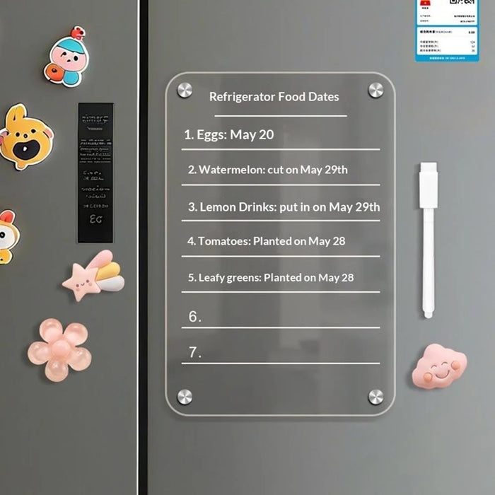 20x30cm Magnetic Whiteboard Acrylic Erasable Message Board with Marker Pen for Refrigerator - TO DO LIST - 5