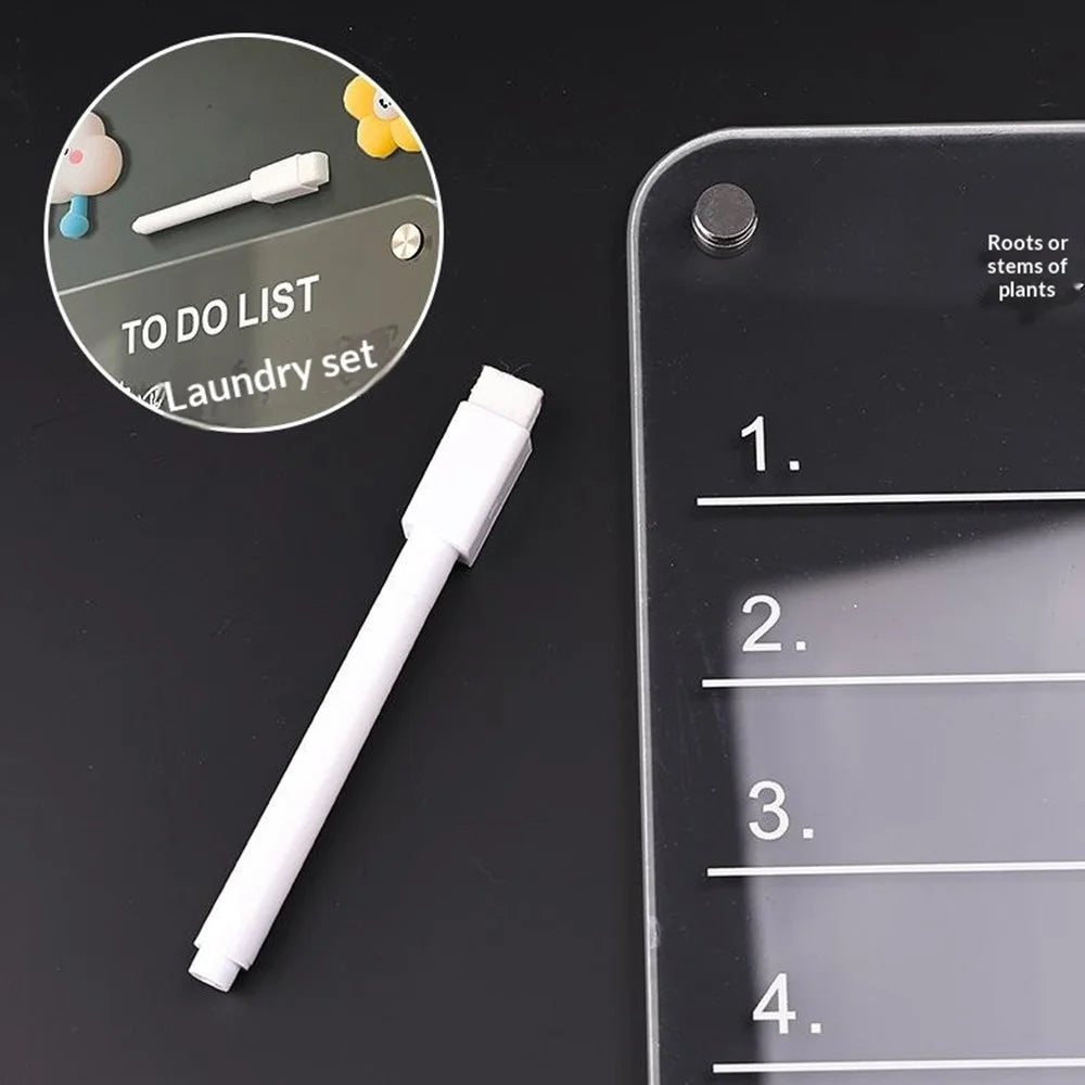30x40cm Magnetic Whiteboard Acrylic Erasable Message Board with Marker Pen for Refrigerator - TO DO LIST - 7
