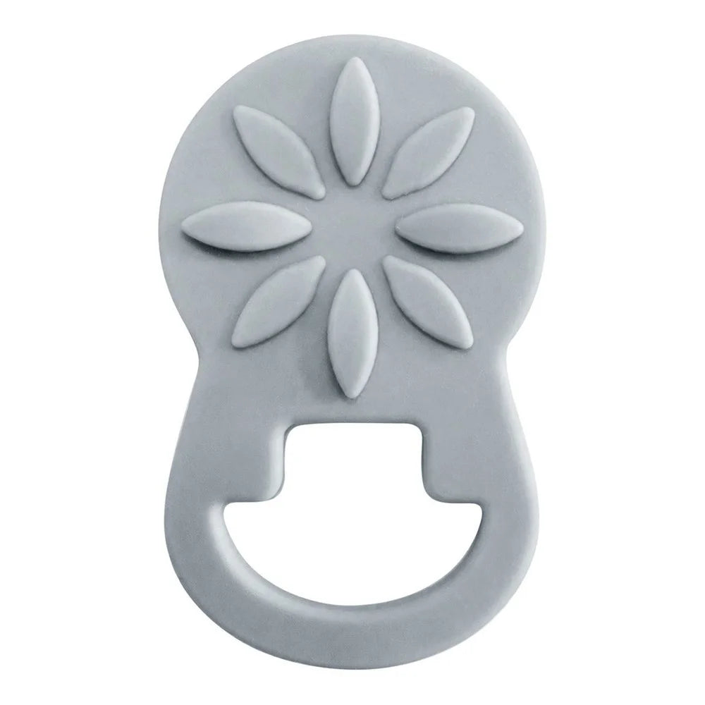 Silicone Magnetic Glasses Holder Clip Daisy Design Waterproof Sunglasses Reading Glasses Holder for Outdoor Travel - Grey - 1