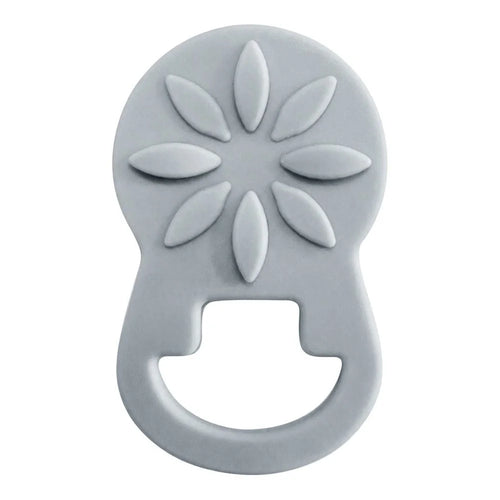 Silicone Magnetic Glasses Holder Clip Daisy Design Waterproof Sunglasses Reading Glasses Holder for Outdoor Travel - Grey - 1