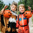 11x11x8.5cm Halloween Pumpkin Bucket Orange Plastic Candy Pail with Handle Jack-O-Lantern for Trick or Treat - 4