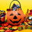 11x11x8.5cm Halloween Pumpkin Bucket Orange Plastic Candy Pail with Handle Jack-O-Lantern for Trick or Treat - 6
