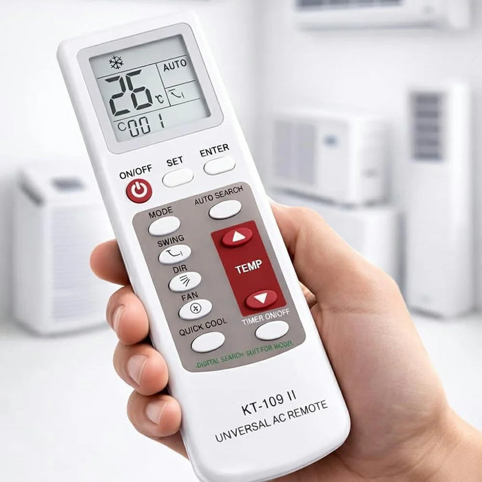 KT-109II Universal Air Conditioner Remote Control LCD Display Auto Search Replacement Controller - 3