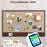 40x60cm No Drill Felt Message Board Magic Tape Backing Photo Display Wall Bulletin Board - Dark Brown - 3