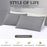 2Pcs 51x76cm Brushed Microfiber Pillowcases Envelope Closure Breathable Pillow Cover for Bedroom Hotel - Light Grey - 2