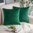 1Pc 45x45cm Soft Velvet Cushion Cover with Hidden Zipper Solid Color Throw Pillow Case for Sofa Bed - Blackish Green - 1